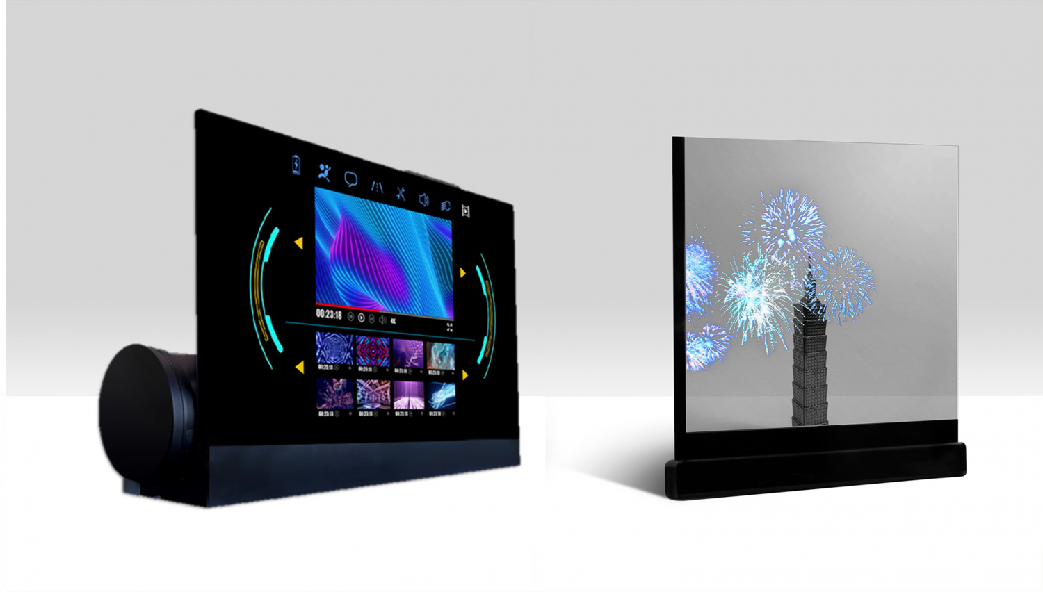 可卷式、折迭性、高透明